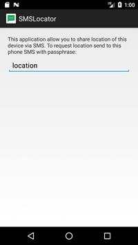 Simple SMS locator screenshot 1
