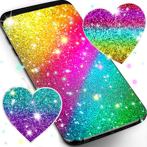 Multi color glitter wallpaper 25.3