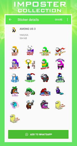 Imposter  Sticker For WhatsApp screenshot 3