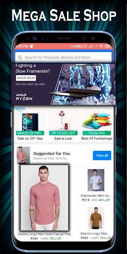 Online shopping App - Flipkart Amazon Club Factory screenshot 1