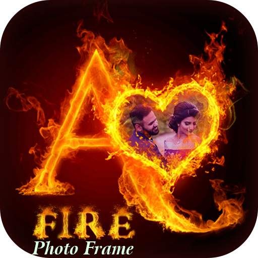 Fire Text Photo Frame 1.0.0.3
