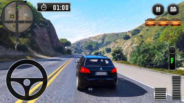 City Driving Peugeot Car Simulator screenshot 1