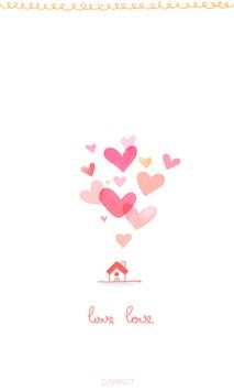 lovelove go sms theme screenshot 1