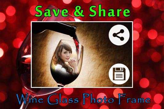 Wine Glass photo Frame screenshot 2