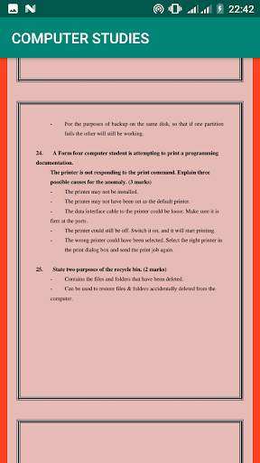 Computer Studies Topical Revision скриншот 7