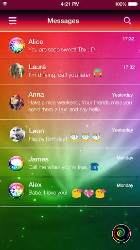 Rainbow Sky Keyboard Theme screenshot 4