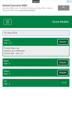 Score Mobile screenshot 1