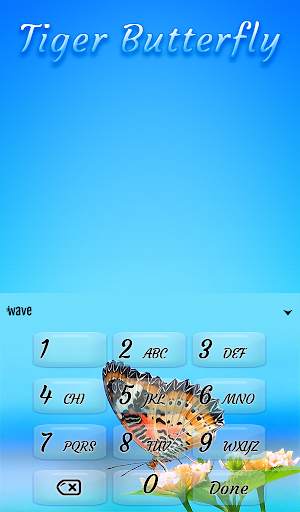 Tiger Butterfly Keyboard   Live Wallpaper screenshot 5