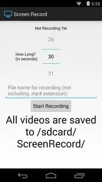 Screen Record (for KitKat ) screenshot 1