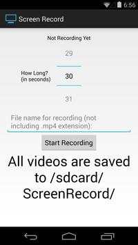 Screen Record (for KitKat ) screenshot 1