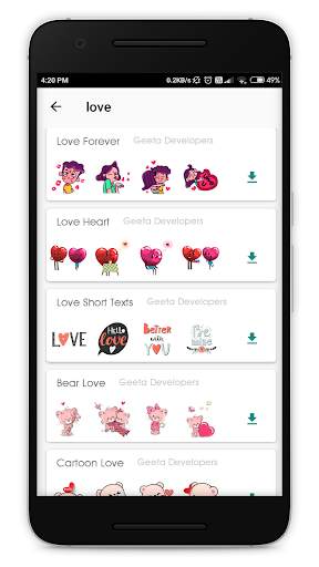 WAStickerApps - Love Stickers For WhatsApp screenshot 3