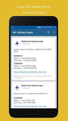 MY Airlines Deals screenshot 2