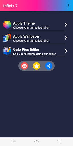 launcher Theme For Infinix 7 with photo editor screenshot 3