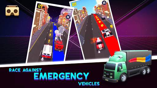 VR Car Racing: Rushy Road screenshot 7