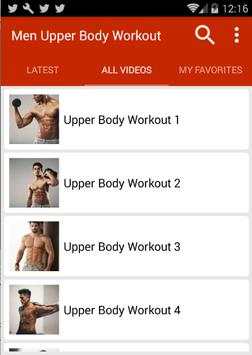 Upper Body Workout For Men screenshot 2
