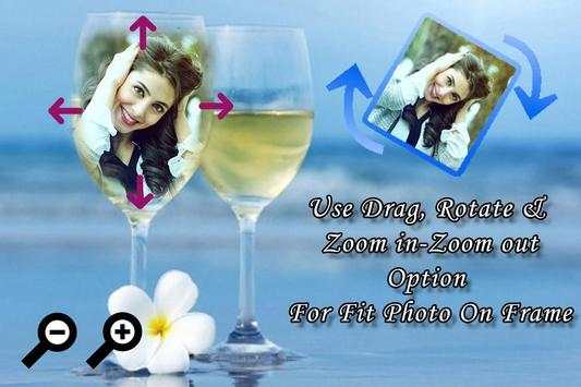 Wine Glass photo Frame screenshot 5