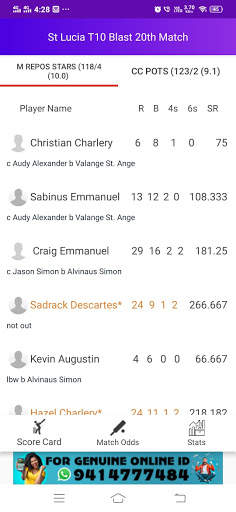 Fast Live Score - Cricket screenshot 5