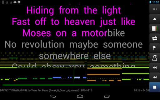 MIDI Voyager Karaoke Player screenshot 20