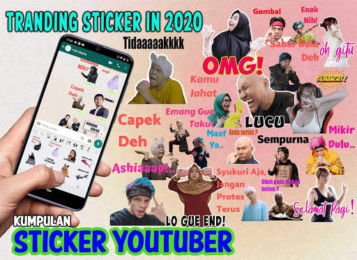 Sticker Youtuber 2020 Cute for screenshot 1
