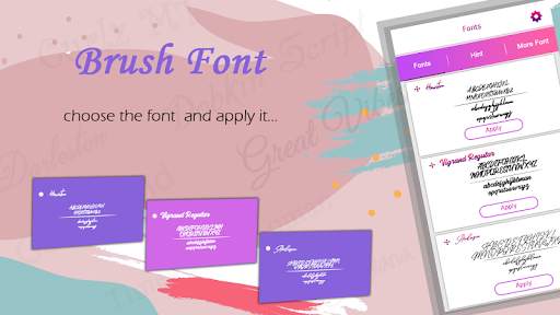Brush Fonts Style screenshot 2