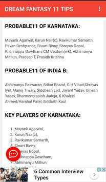 Fantasy Cricket - Dream 11 Tips screenshot 5