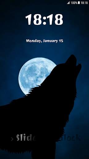 Wolf Pattern Lock Screen 5 تصوير الشاشة