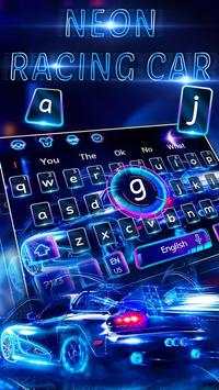 Neon Racing Car Keyboard screenshot 1