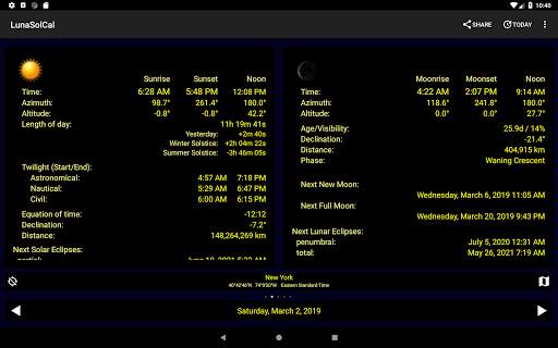 LunaSolCal Mobile screenshot 1