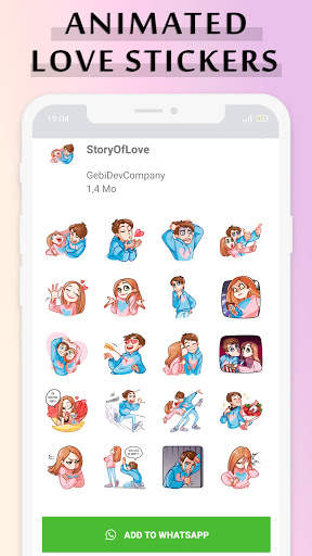 Animated love Stickers for WhatsApp 2021 screenshot 3