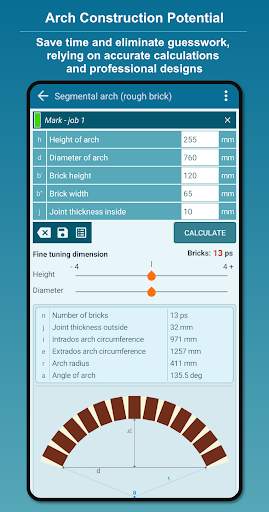 Brick Arch Calculator screenshot 4