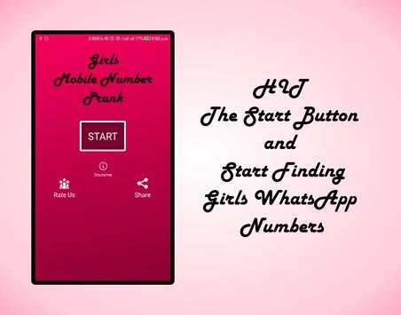 Girls Mobile Number | Girls Whatsapp Number Prank screenshot 2