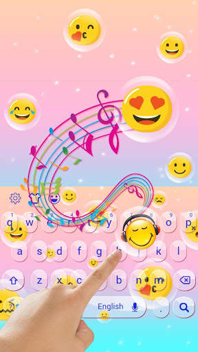 emoji bubble keyboard cute water smiley face screenshot 2