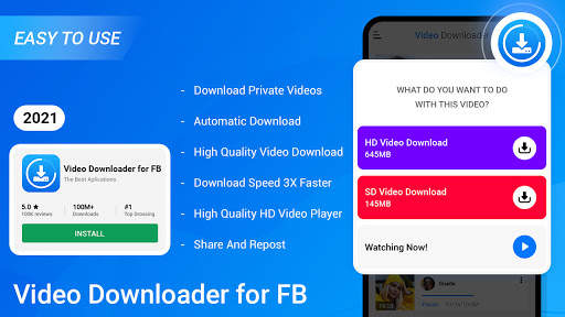 Lite For Facebook - Video Saver For FB screenshot 1
