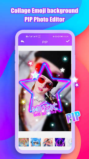 Collage Emoji background PIP Photo Editor screenshot 5