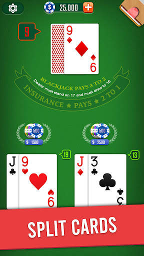 Blackjack 21 card game 2 تصوير الشاشة