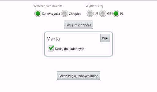 Imię dla Twojego dziecka screenshot 2