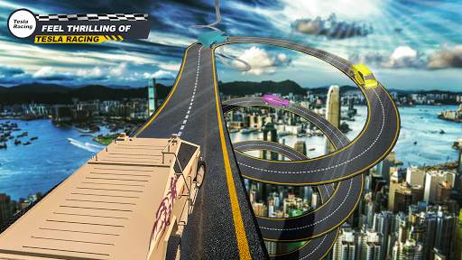 Cybertruck Stunts Driving Simulator: Racing Game screenshot 1