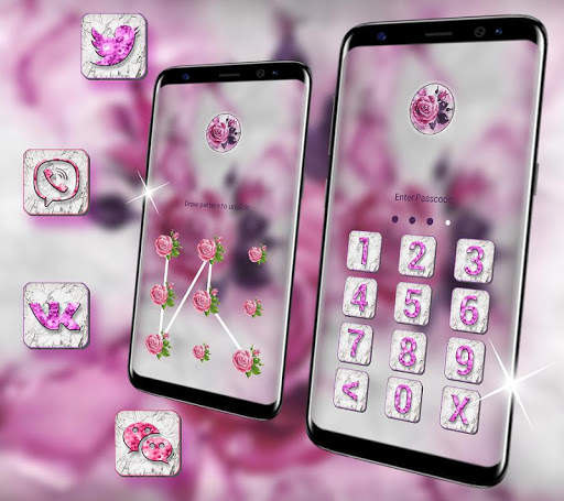 Marble Rose Launcher Theme screenshot 2