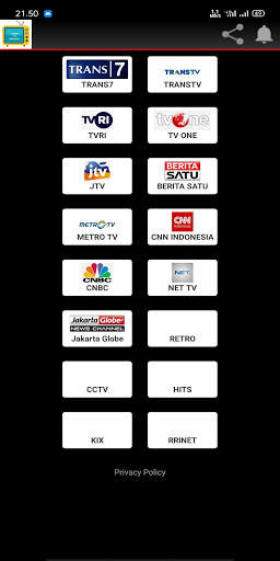 nonton TV Indonesia - Televisi Live Online Gratis 2 تصوير الشاشة