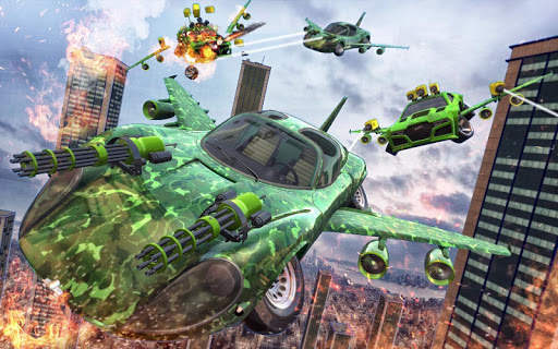 Us Army Futuristic Flying Car War screenshot 1