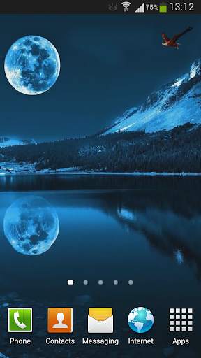Blue Moon Live Wallpaper HD screenshot 3
