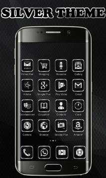 Silver Launcher Theme Free screenshot 2