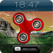 Fidget Spinner Clock - Fidget Spinner Lock Screen icon