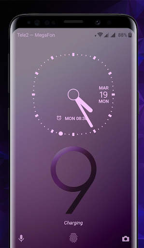 Galaxy S9 purple Theme screenshot 7