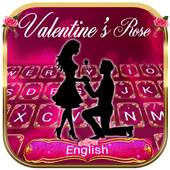 Valentines Red Rose Typany Keyboard 4.5