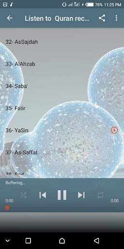 Quran 1-50 Surahs MP3 screenshot 3
