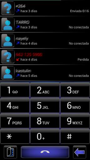 THEME BLACK STORM FOR EXDIALER screenshot 1