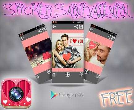 Valentine Photo Sticker 2016 screenshot 4