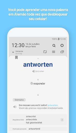 WordBit Alemão (Na tela de bloqueio) screenshot 2