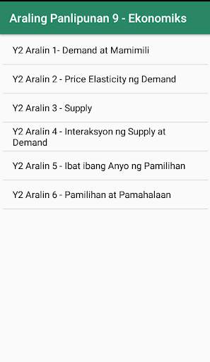 Araling Panlipunan 9 screenshot 4